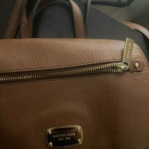 Michael Kors leather book bag style purse